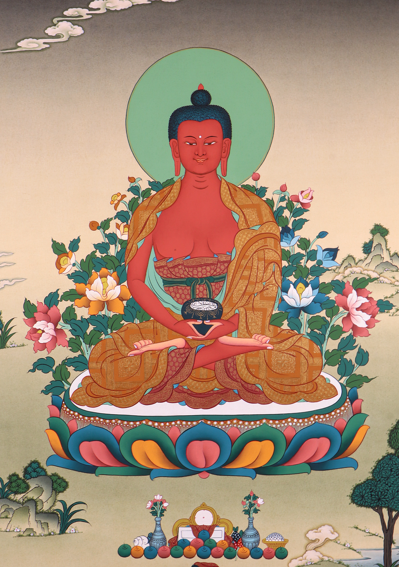Amitabha Thangka Painting  Meditation Series