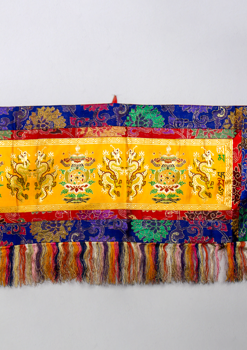 Tibetan Dragon Brocade Wall Hanging