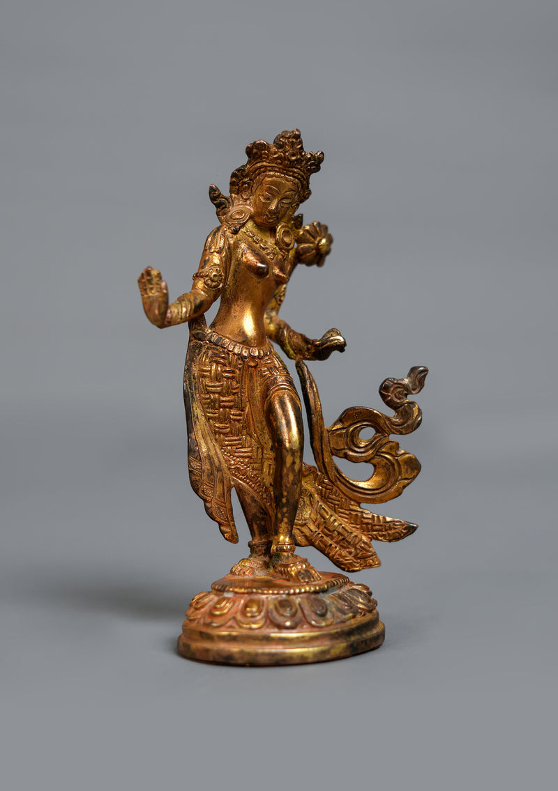 Antique Style Dancing Tara Statue