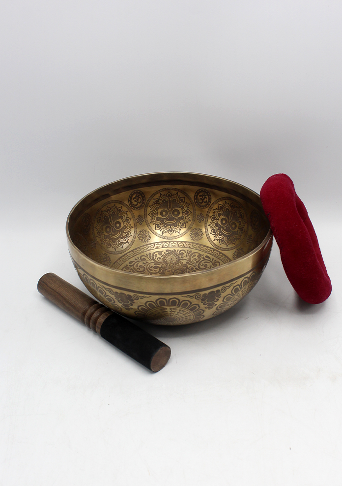 Hare Krishna Radha  Singing Bowl 8"