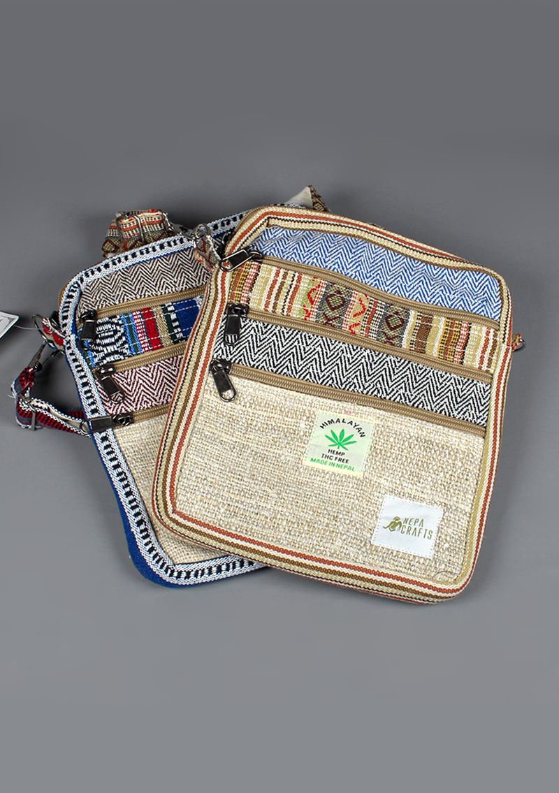 Hemp  Travel Passport Cross-Body Bag