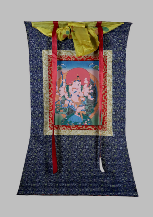 Ganesh Brocade Thangka Painting