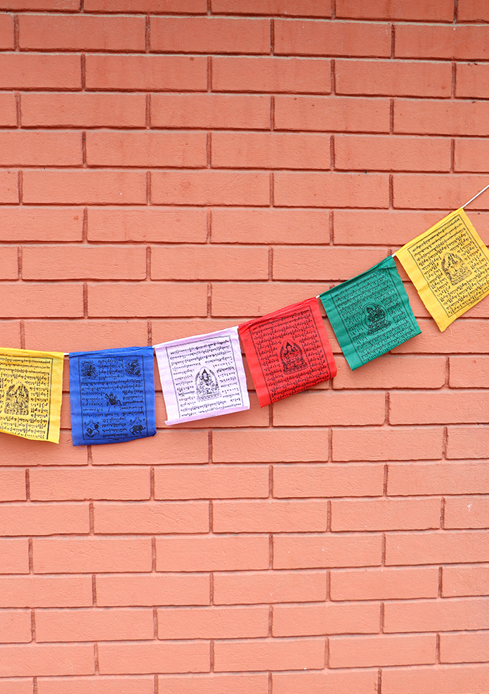 Tibetan Deities Prayer Flags Set of 5 rolls