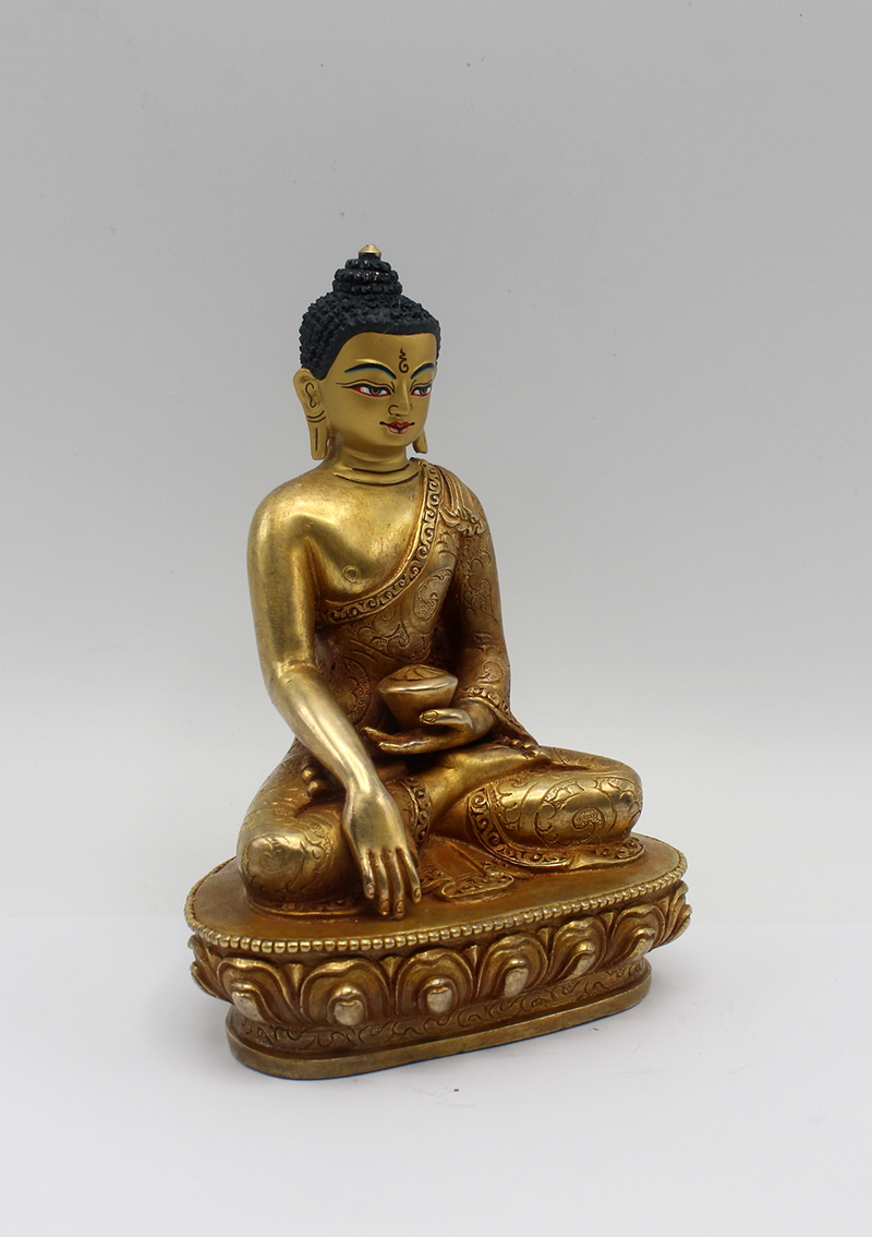 Fully Gold Plated Shakyamuni Buddha Statue