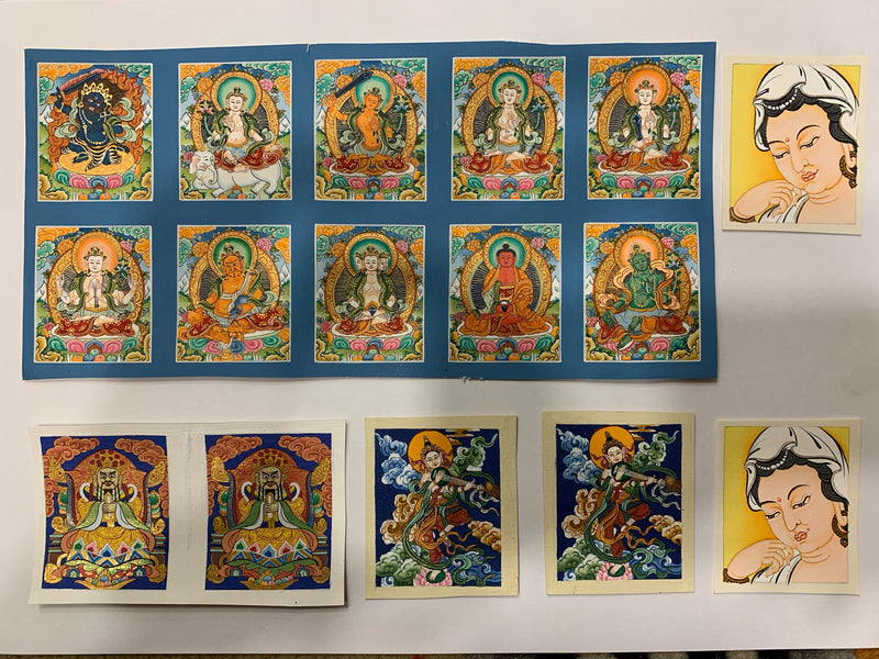 Mini Thangka Custom Listing - Assorted 4 x 5 cm