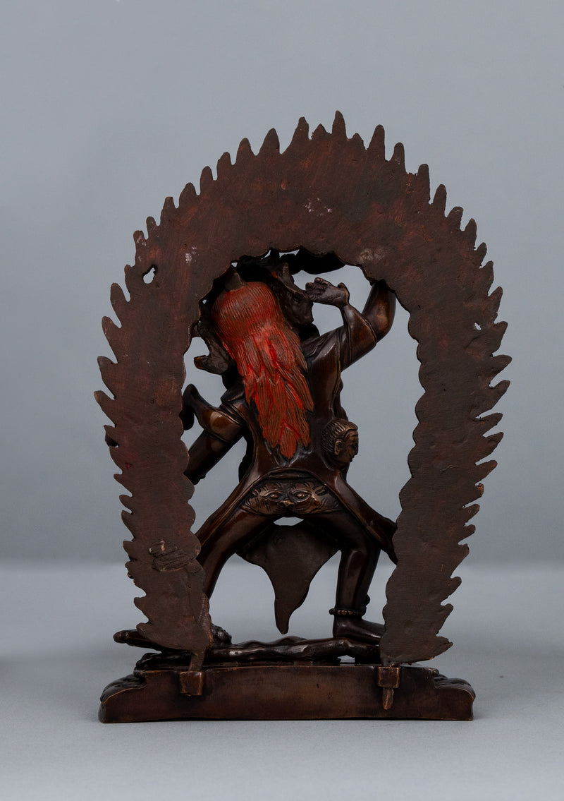 Copper Oxidized Ekajati Dakini Statue