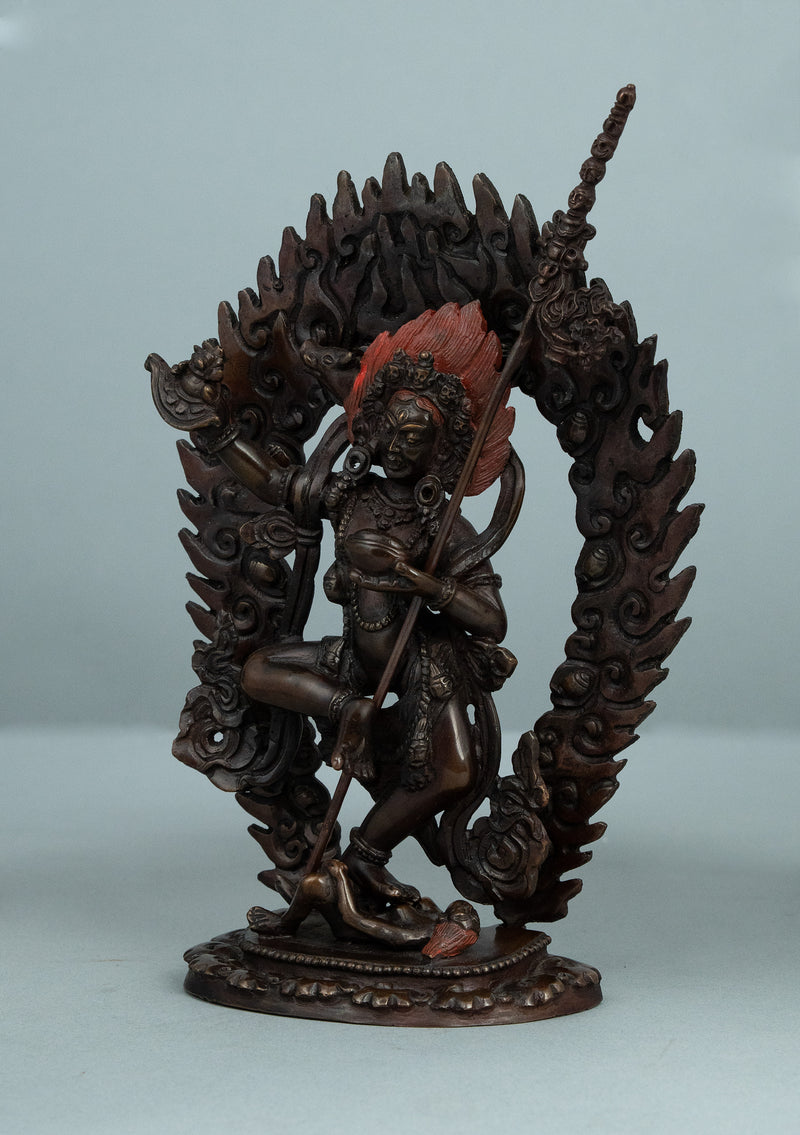 Copper Oxidized Vajrabarahi Statue
