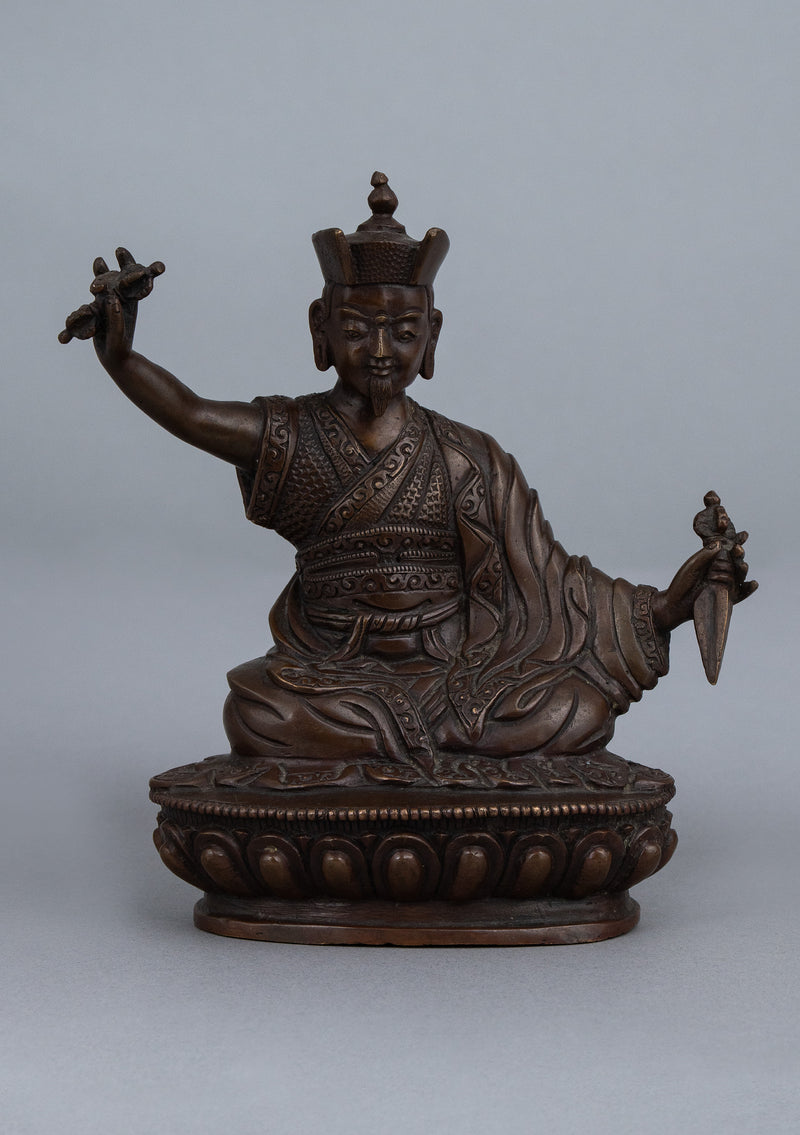 Copper Karma Pakshi Statue 6.5"H
