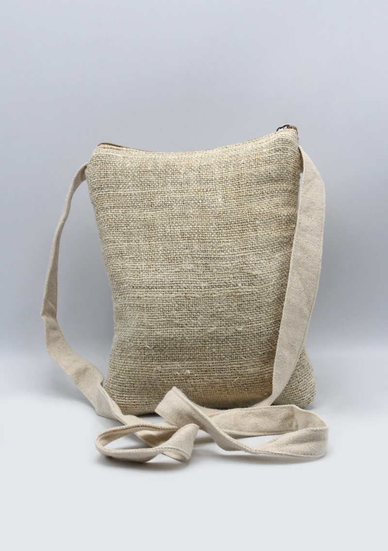 Multi zipper Hemp Passport Travel Bag