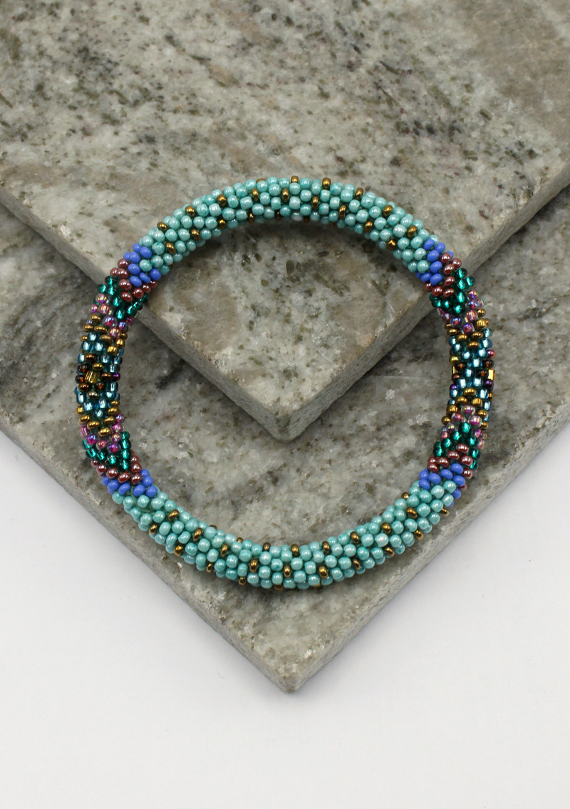 Roll on Beads Blue  Indiana  Bracelet