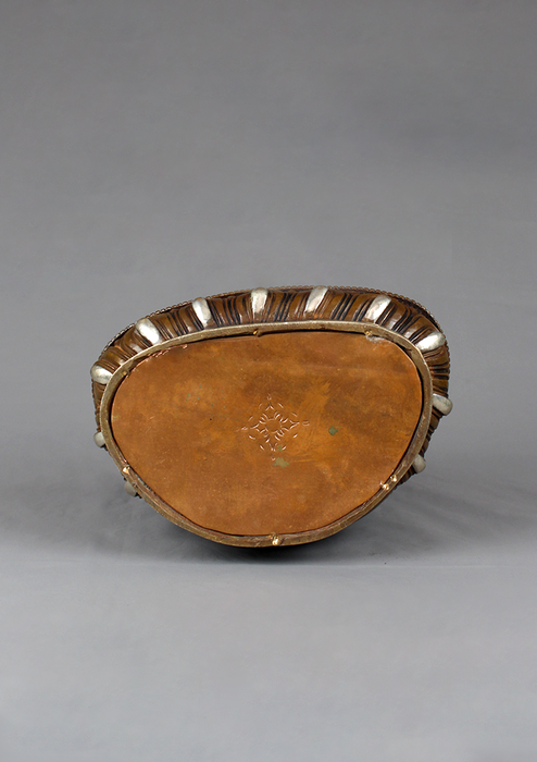 Copper Shakyamuni Buddha Silver Plated Statue 8.5"H