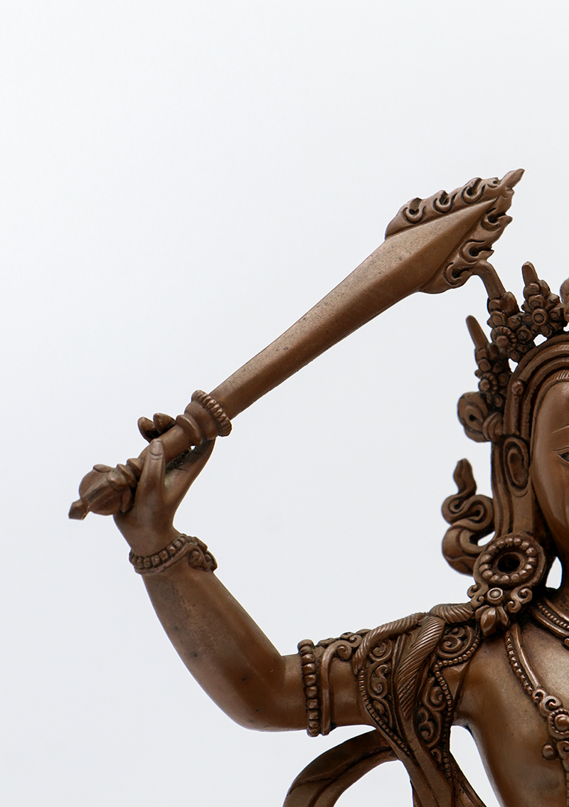 Masterpiece  Copper Manjushri Newar Art Statue
