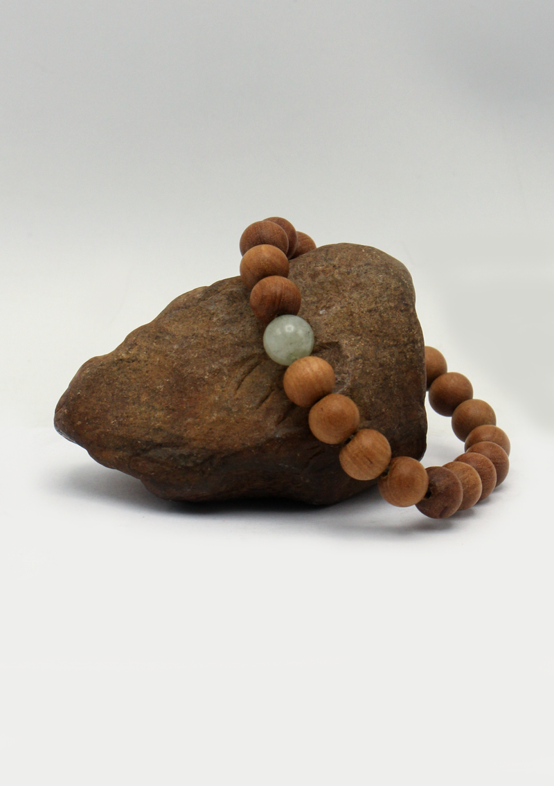 Seven Chakra Sandalwood Mala Bracelet