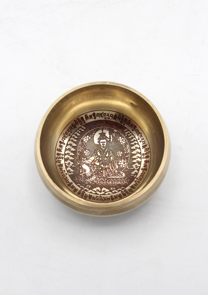 Singing Bowl with Buddhist Deities