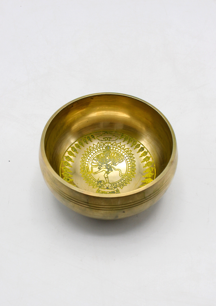 Singing Bowl with Hindu Deities