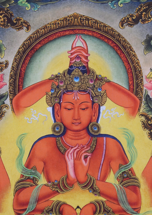 Namasangiti Manjushree Newari Paubha Print