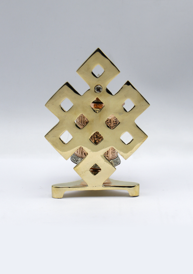 Tibetan Prayer Wheel Endless Knot Wall Mounting