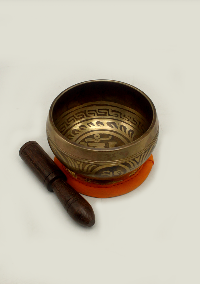Tibetan Om Handmade Singing Bowl