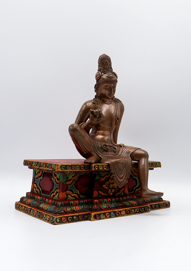 Mastercraft Copper Bodhisattva Avalokiteshvara Newar Art Statue