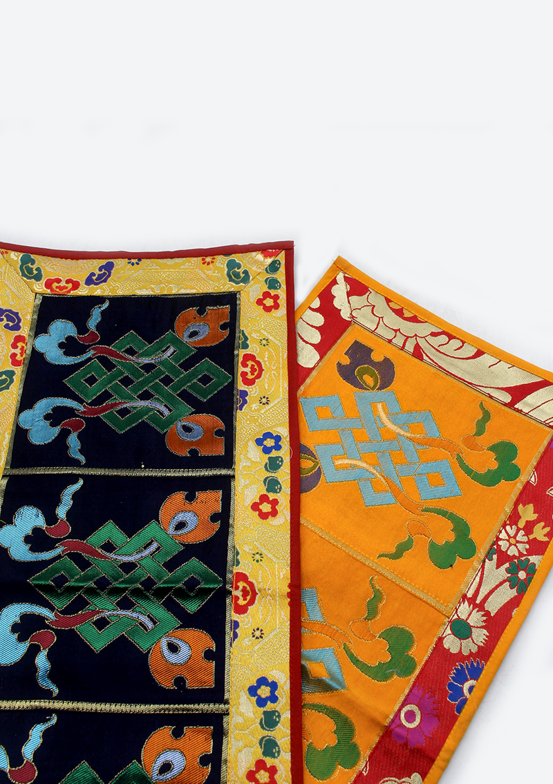 Eternal Knot Altar Cloth with Brocade