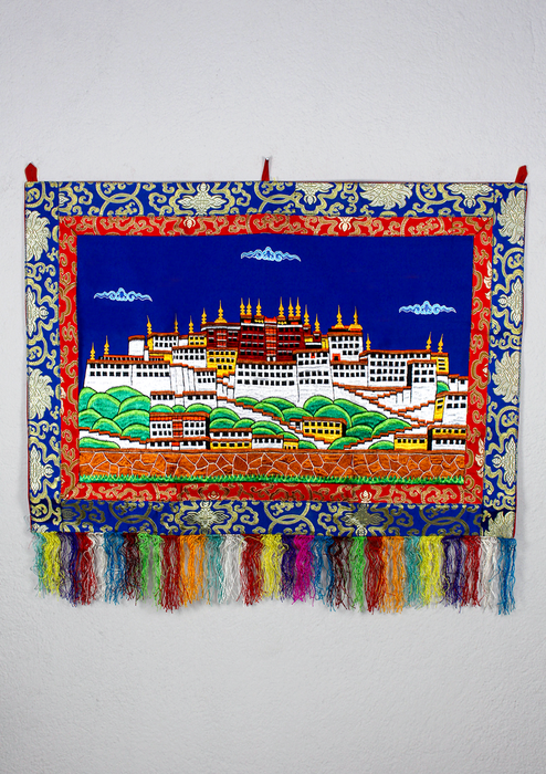 Embroidery Potala Palace Brocade Wall Hanging
