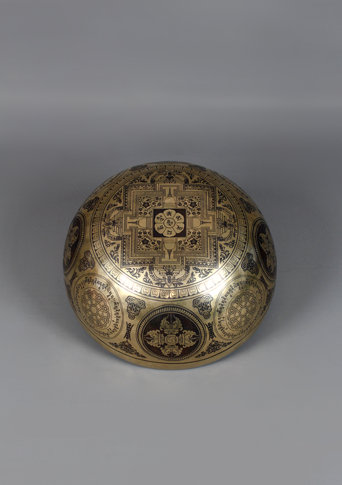 Amitabha Buddha  Thangka Painting Singing Bowl 8"