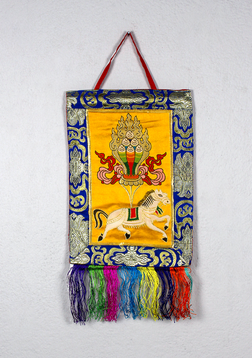 Wind Horse Brocade Wall Hanging
