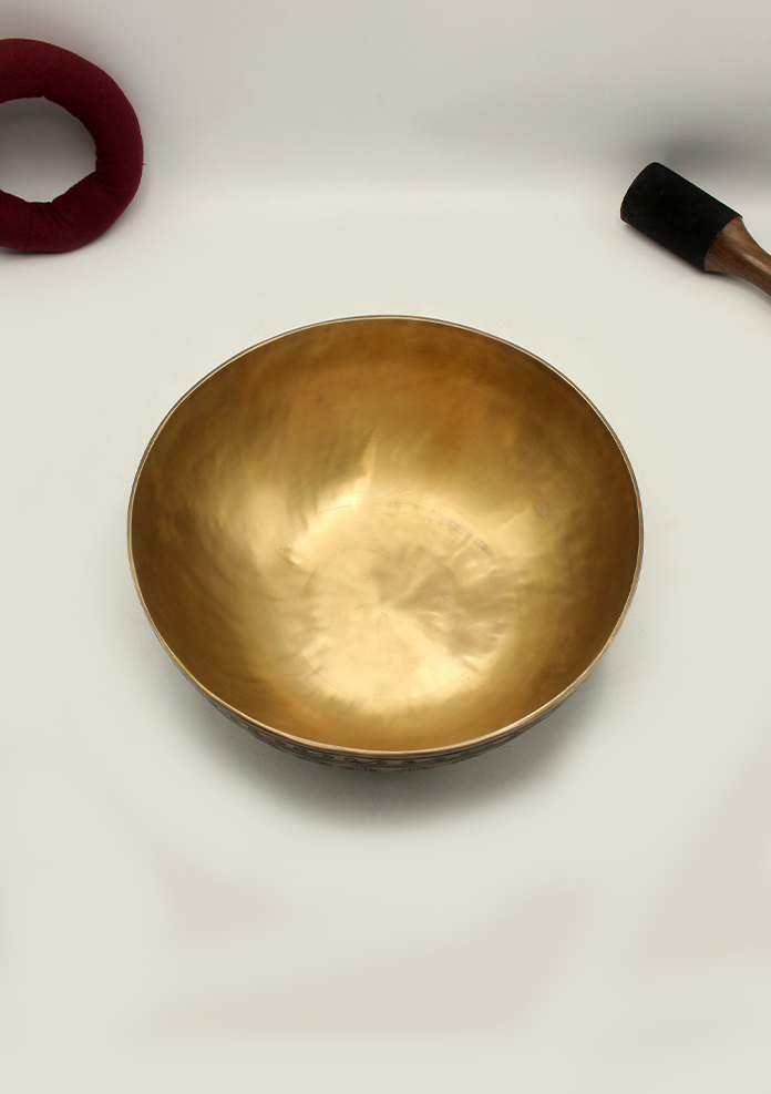 NEPA Full Moon Engraved Healing Singing Bowl 11"