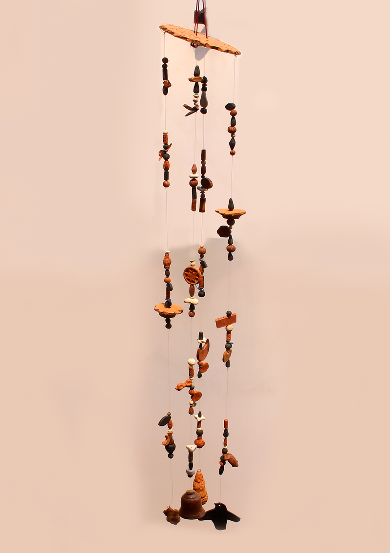 Handcafted Bhaktapur Ceramic Wind Chimes- Ganesh