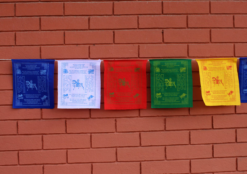 English Windhorse Prayer Flags
