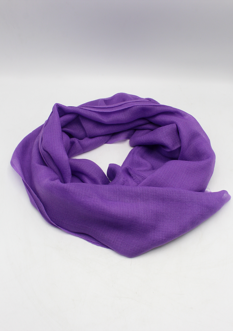 Purple Color 100% Pashmina Shawl from Nepal