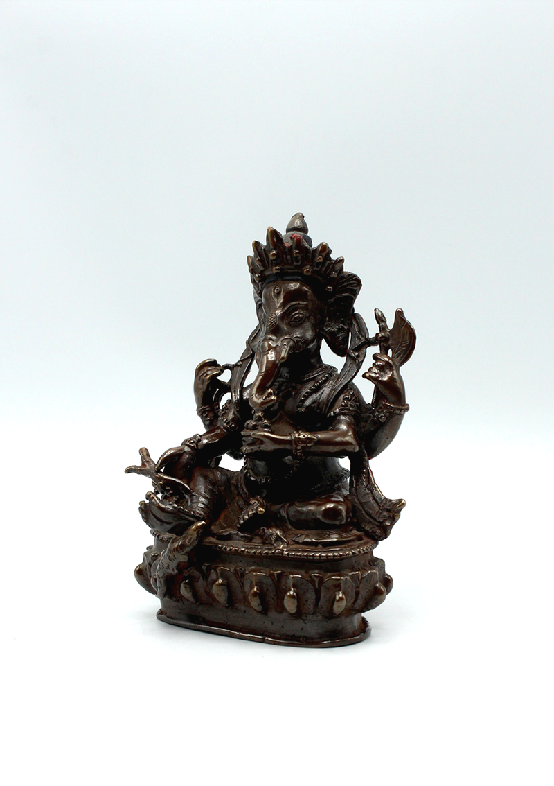 Copper Oxydized  Ganesha Statue