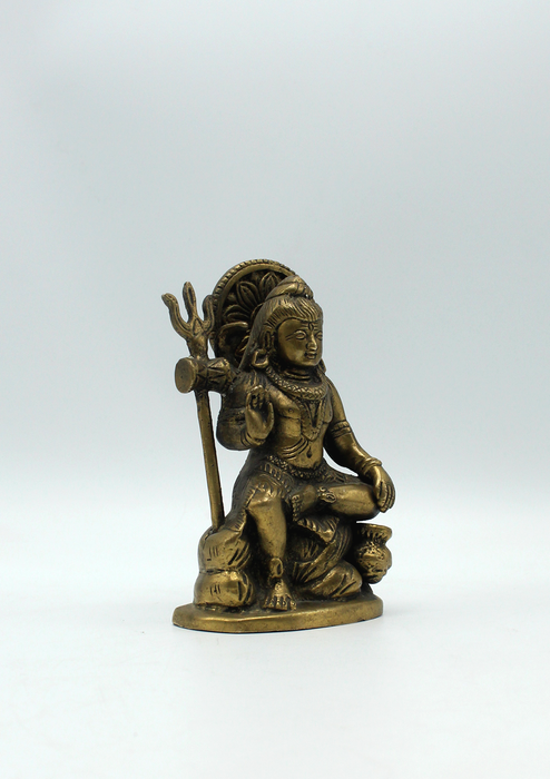 Brass  Shiva Statue 5" H