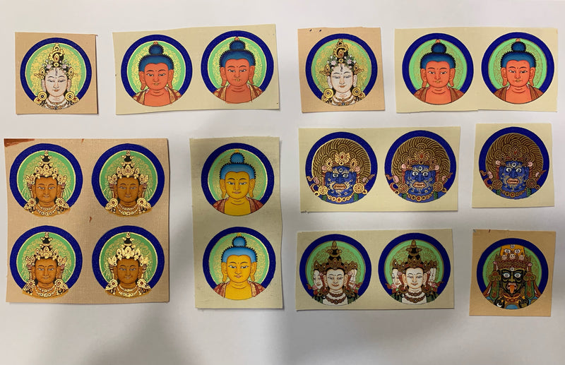 Mini Thangka Custom Listing - Circular 3.6 cm