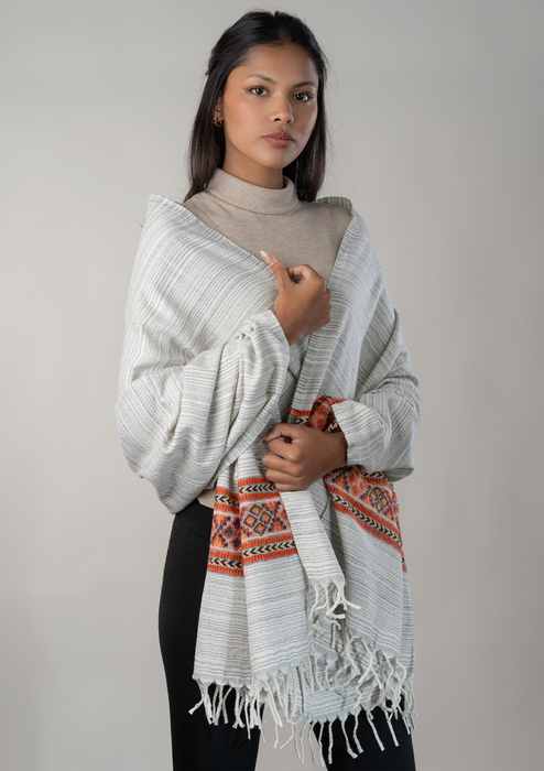 Hand loomed Woolen Shawl Nazakat