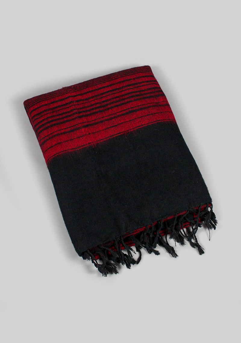 Handloomed Stripes Yak Wool Blanket - Colorful