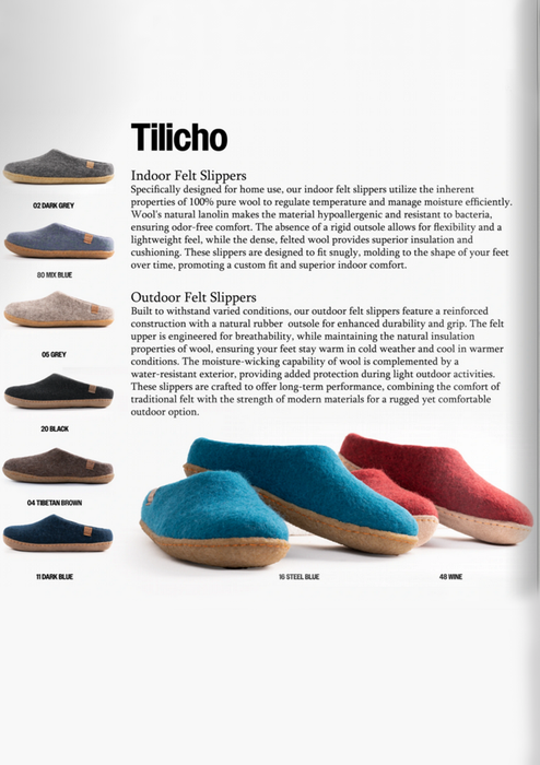 Your Color Felt Slippers - Custom Color