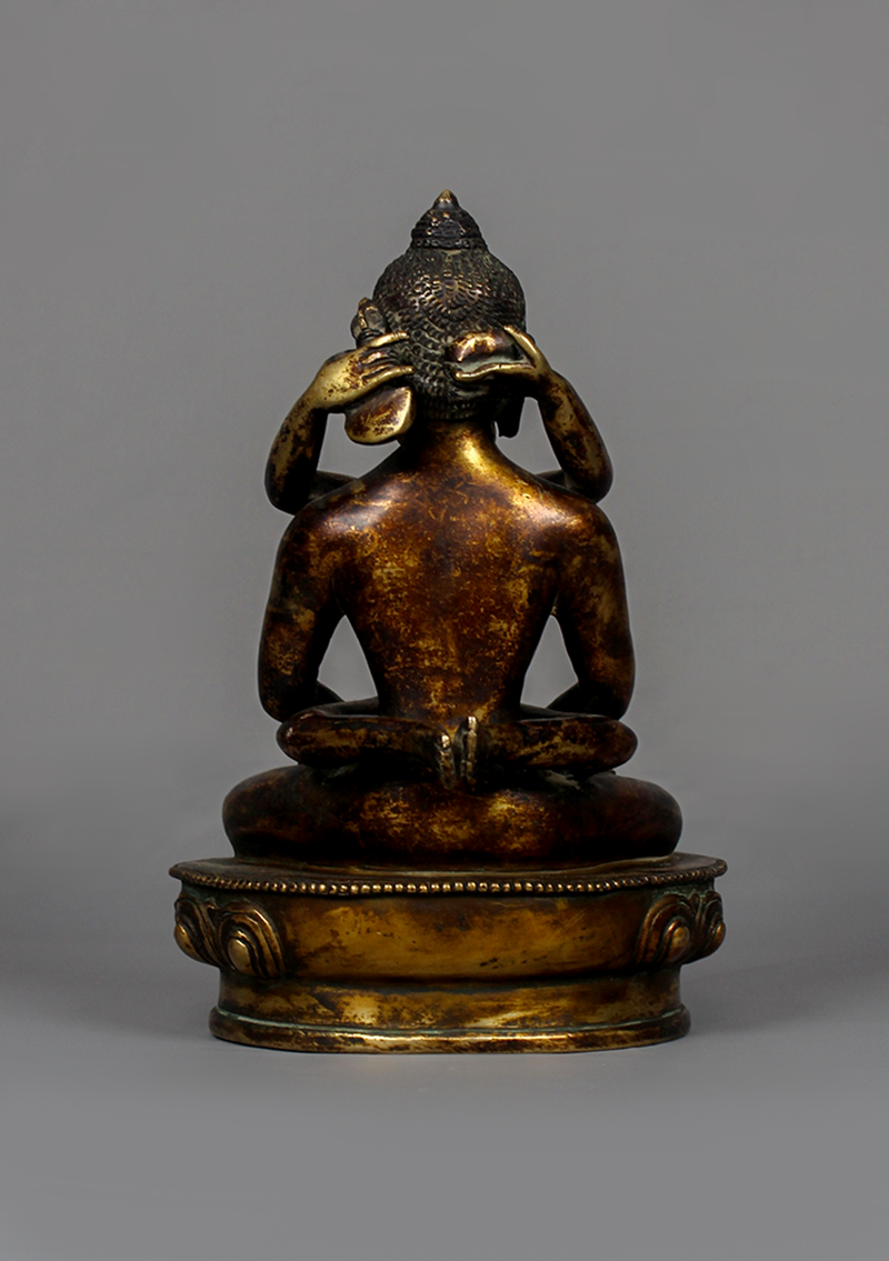 Antique Style Samantabhadra Statue 7.5" H