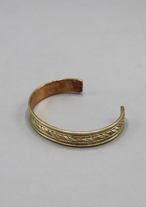 Tibetan Three Metal Adjustable Bracelet