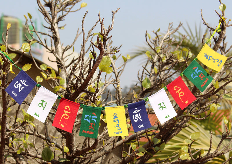 Om Mani Baby Velvet Prayer Flags