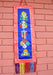 Tibetan Five Symbol Embroidered Polyester Wall Hanging Banner - nepacrafts