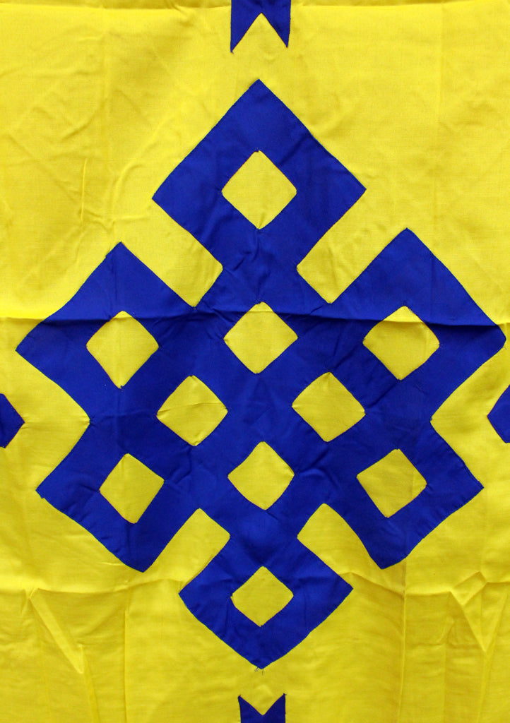 Tibetan Buddhist Endless Knot Door Curtain, Meditation Room Divider
