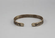 Om Mani Meditation Sterling Silver Bracelet - nepacrafts