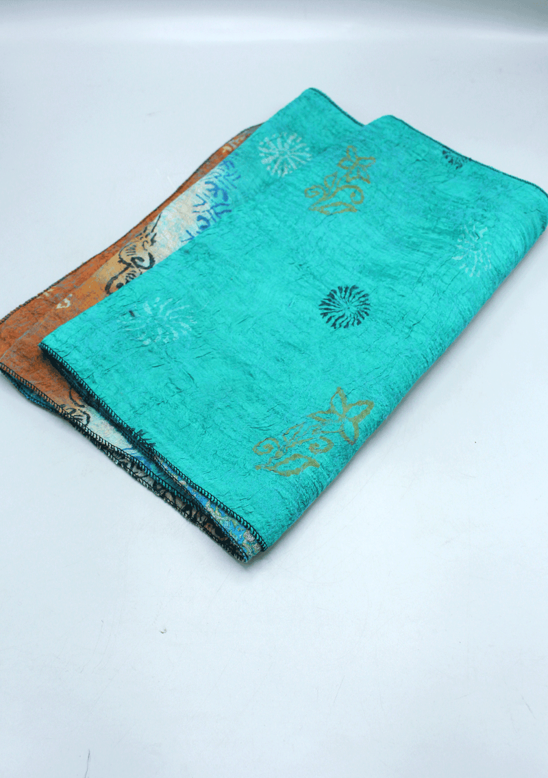 Felt Brown and Blue Double Sided Wrap