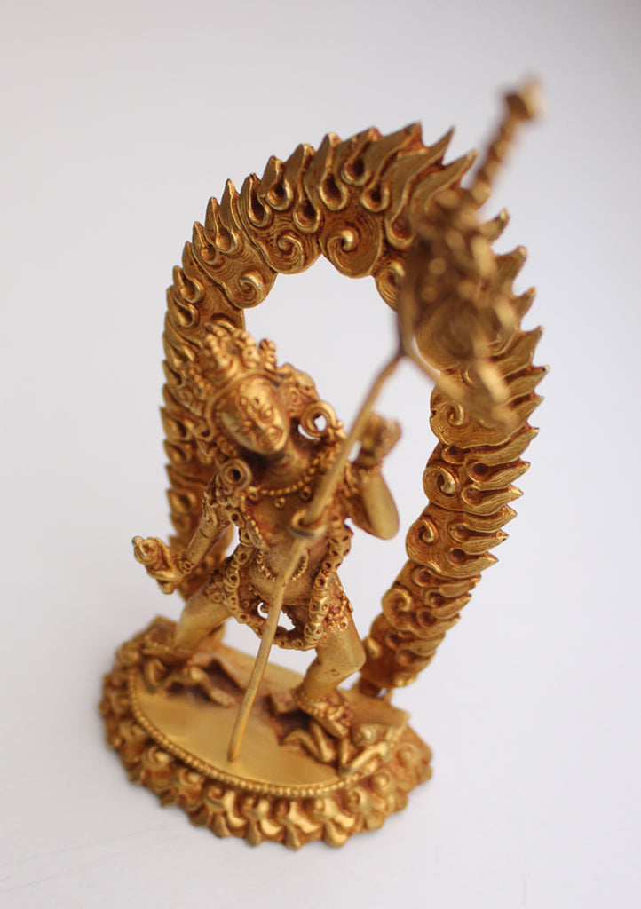 Goldplated Wrathful Vajrajogini Statue From Nepal - nepacrafts