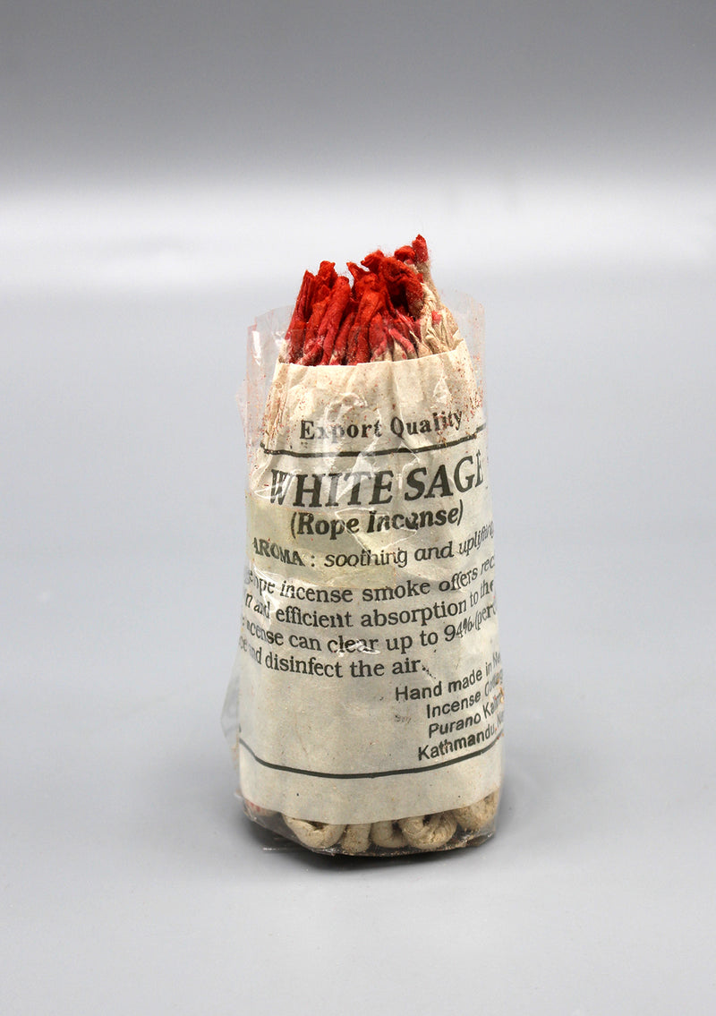 White Sage Nepalese Rope Incense- Set of 6