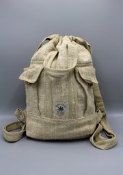 Natural Himalayan Hemp Drawstring Rucksack - nepacrafts