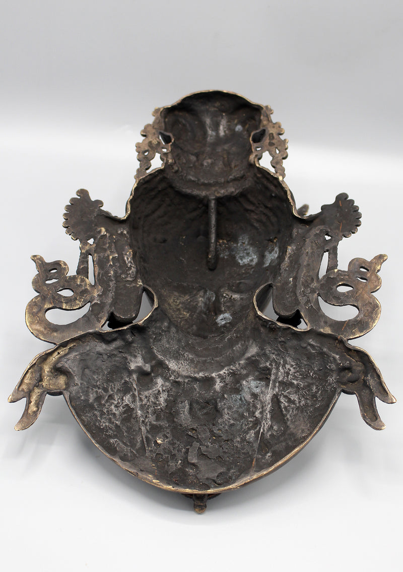 Elegant Brass Tara Wall Hanging Mask - nepacrafts
