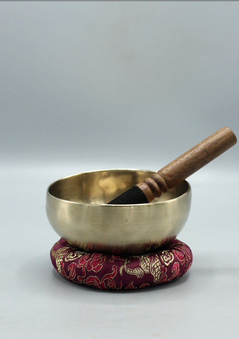 Zen Tibetan Singing Bowl with Cushion and Mallet
