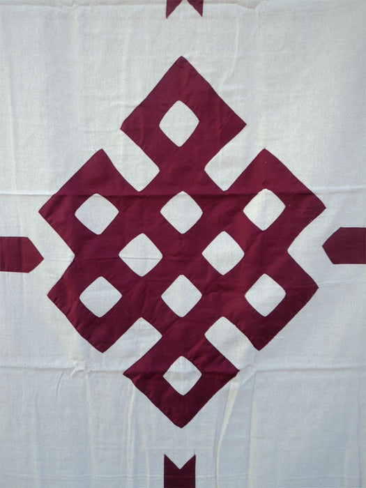 Endless Knot Tibetan Thick Cotton Door Curtain - nepacrafts